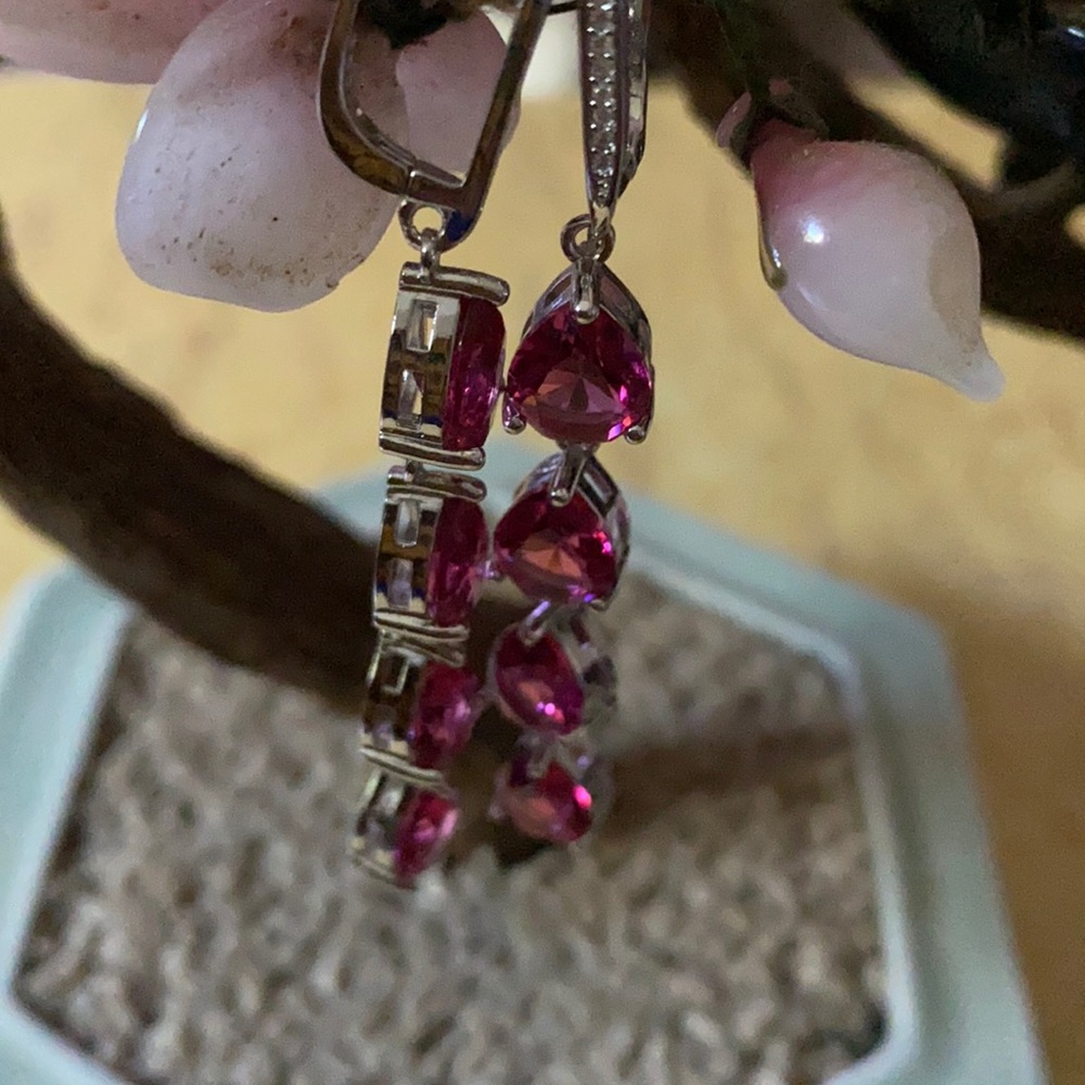 Vintage 925 turmaline earring